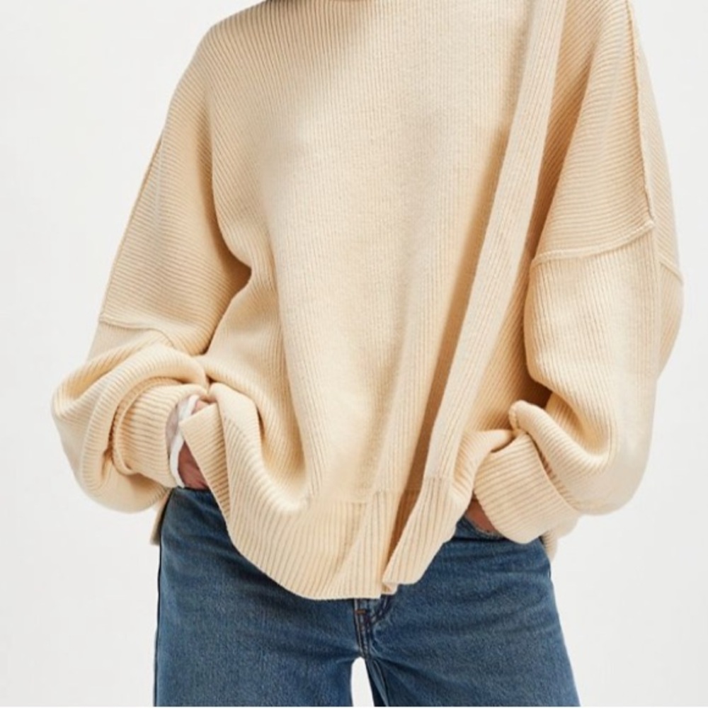 Free People Cream Sweater